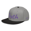 Truth In Amethyst Embroidery on Snapback Cap