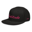 Gratitude In Star Rose Quartz Embroidery on Snapback Cap