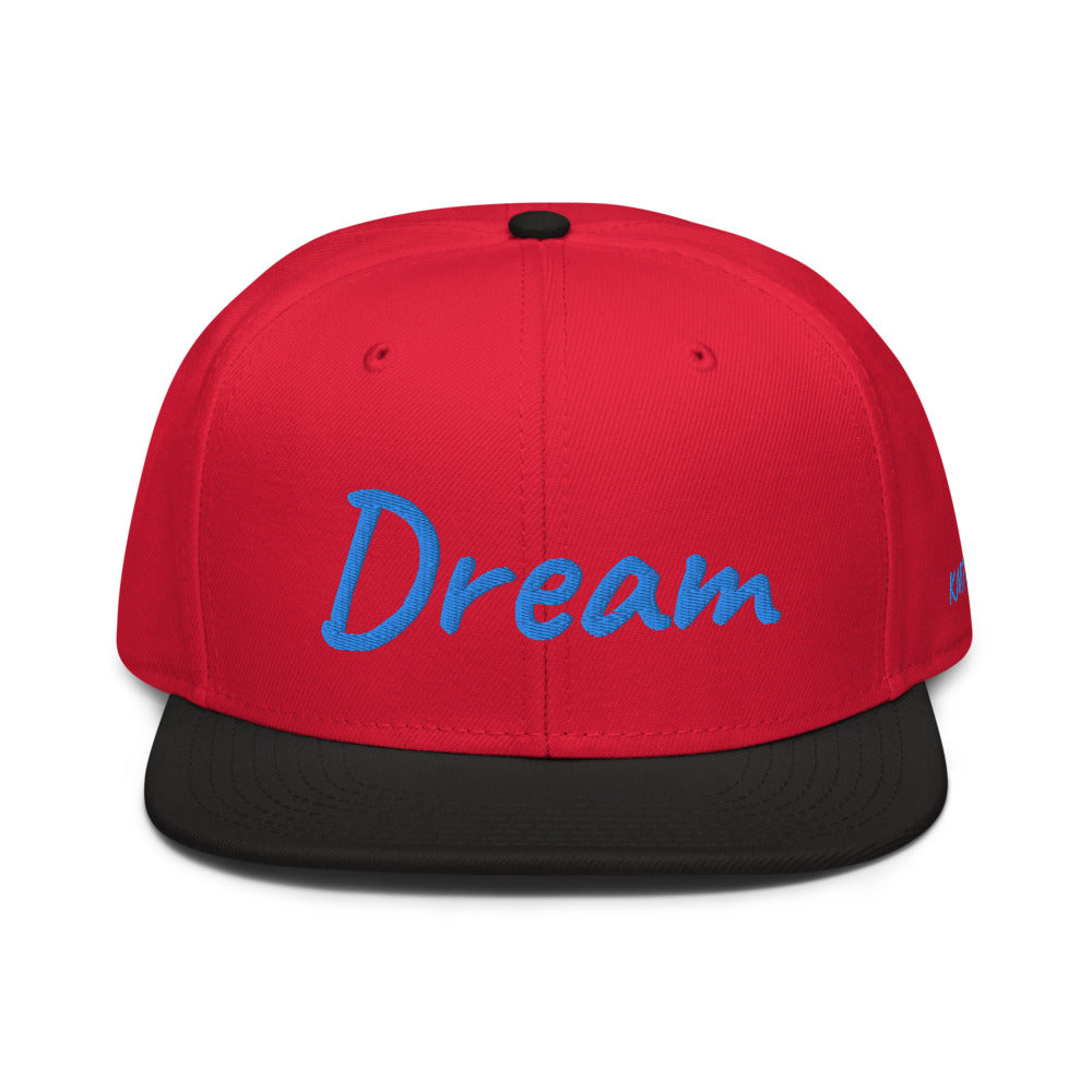 Dream In Sapphire Embroidery on Snapback Cap