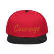 Courage In Amber Embroidery on Snapback Cap