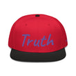 Truth In Amethyst Embroidery on Snapback Cap