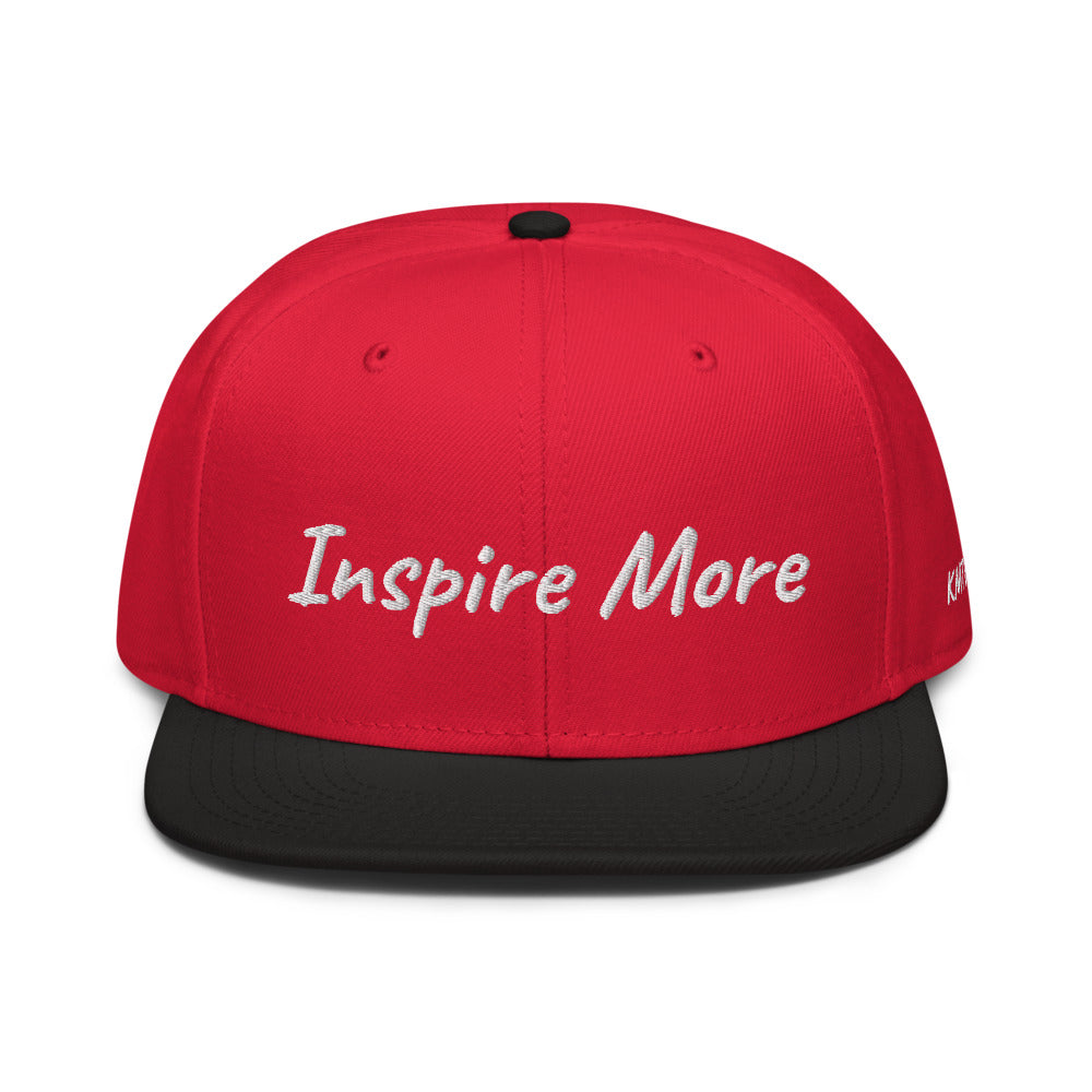 Inspire More In Diamond Embroidery on Snapback Cap