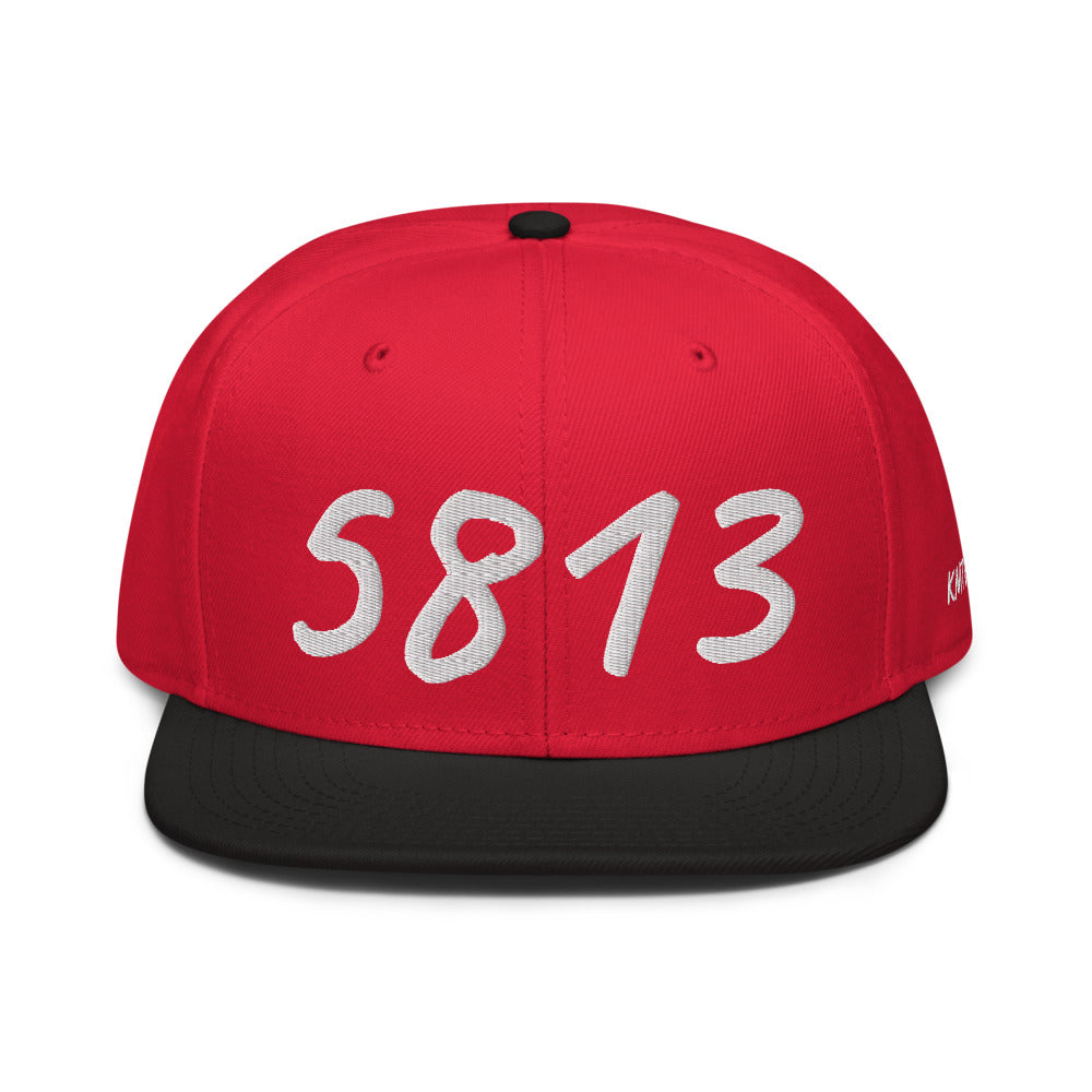 5813 In Pearl Embroidery on Snapback Cap