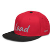 Lead In Silver Embroidery on Snapback Cap