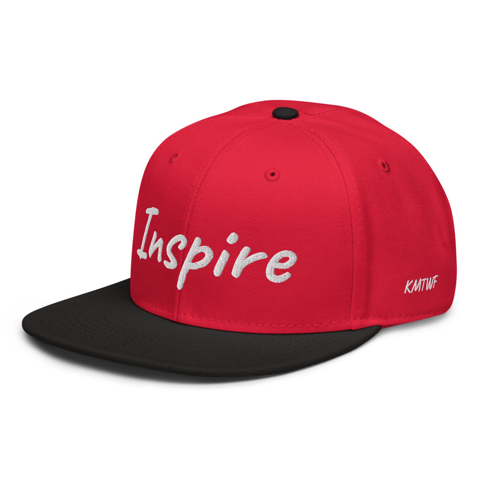 Inspire In Diamond Embroidery on Snapback Cap