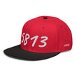 5813 In Pearl Embroidery on Snapback Cap