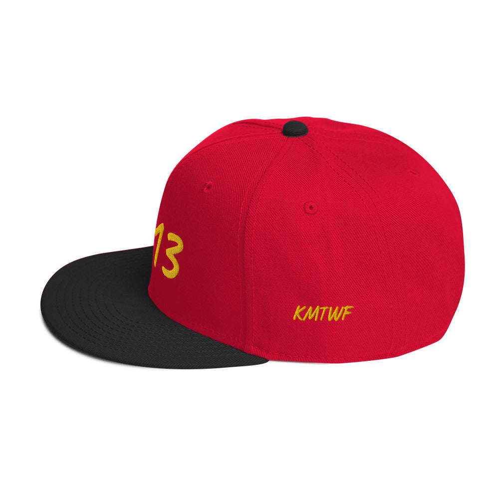 5813 In Gold Embroidery on Snapback Cap