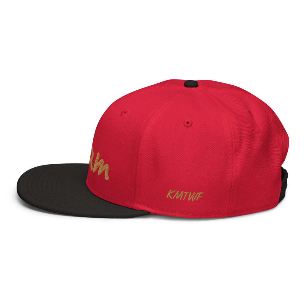 Team In Celluloid Embroidery on Snapback Cap