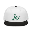 Joy In Emerald Embroidery on Snapback Cap