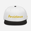 Persistence In Gold Embroidery on Snapback Cap