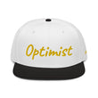 Optimist In Gold Embroidery on Snapback Cap