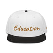 Education In Copper Embroidery on Snapback Cap