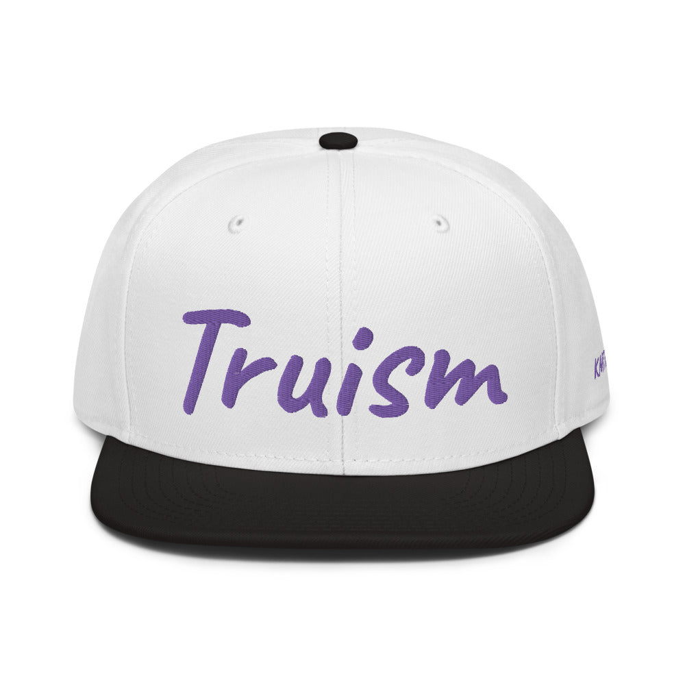 Truism In Amethyst Embroidery on Snapback Cap