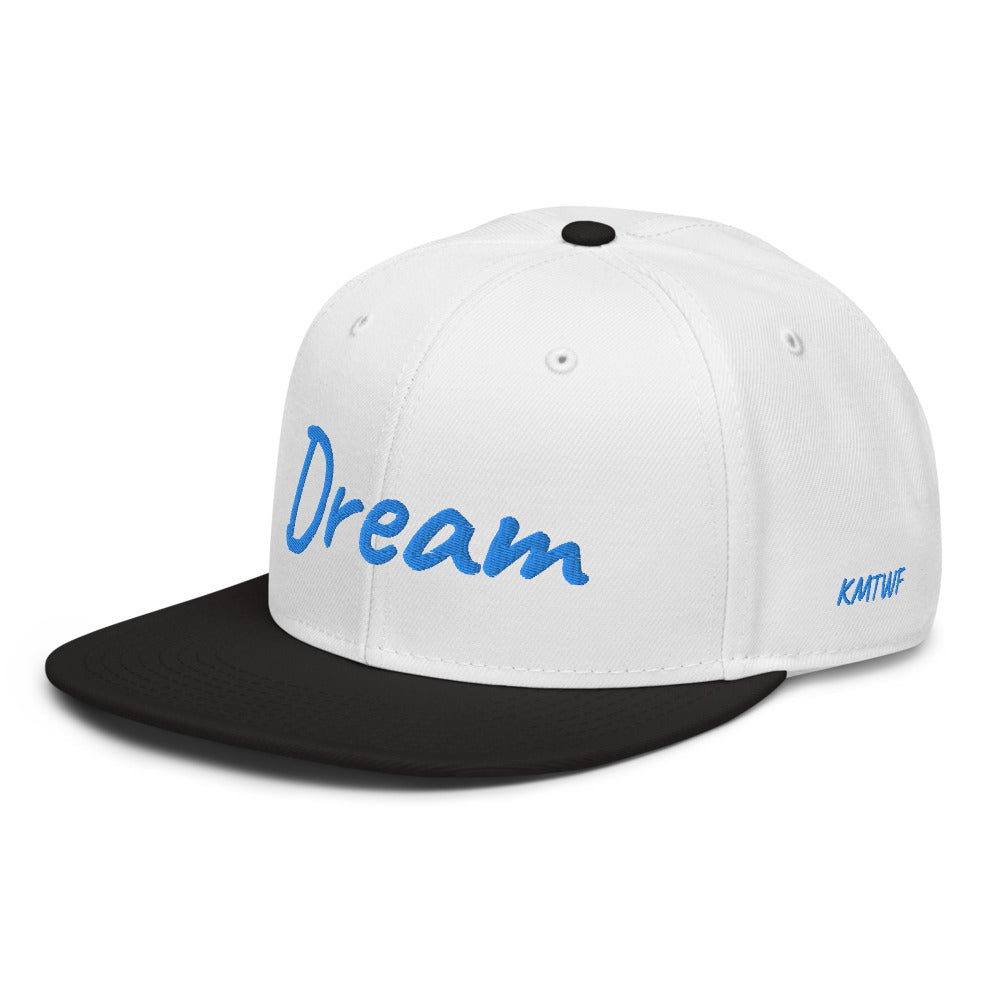 Dream In Sapphire Embroidery on Snapback Cap