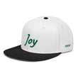 Joy In Emerald Embroidery on Snapback Cap