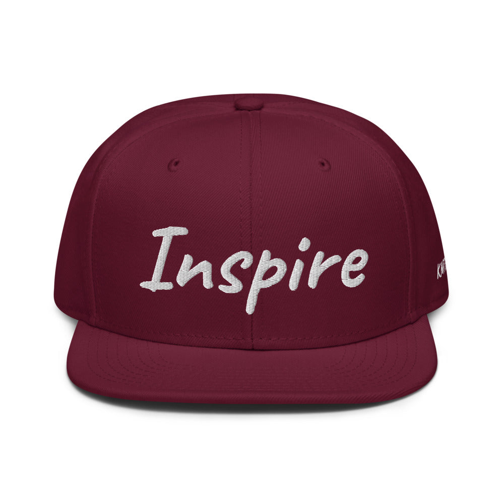 Inspire In Diamond Embroidery on Snapback Cap