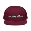 Inspire More In Diamond Embroidery on Snapback Cap