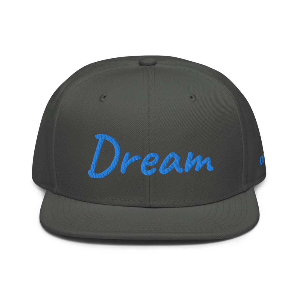 Dream In Sapphire Embroidery on Snapback Cap