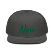 Now In Emerald Embroidery on Snapback Cap