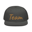 Team In Celluloid Embroidery on Snapback Cap