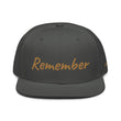 Remember In Celluloid Embroidery on Snapback Cap