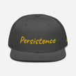 Persistence In Gold Embroidery on Snapback Cap