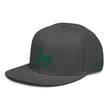 Joy In Emerald Embroidery on Snapback Cap