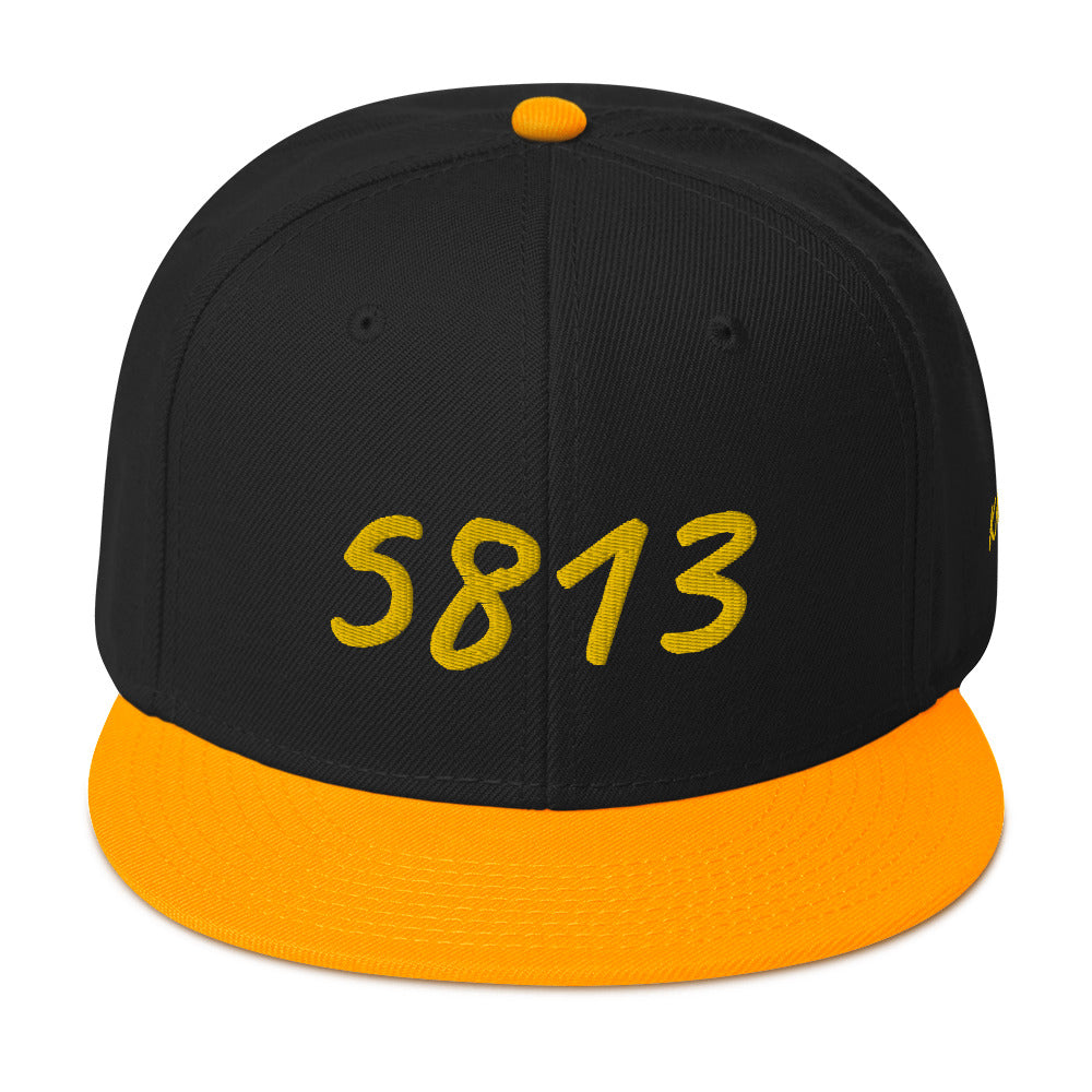 5813 In Gold Embroidery on Snapback Cap