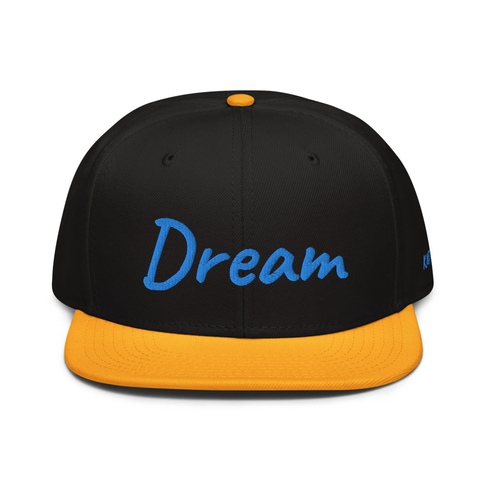 Dream In Sapphire Embroidery on Snapback Cap