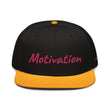 Motivation In Star Rose Quartz Embroidery on Snapback Cap