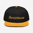 Persistence In Gold Embroidery on Snapback Cap