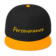 Perseverance In Gold Embroidery on Snapback Cap