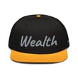 Wealth In Silver Embroidery on Snapback Cap