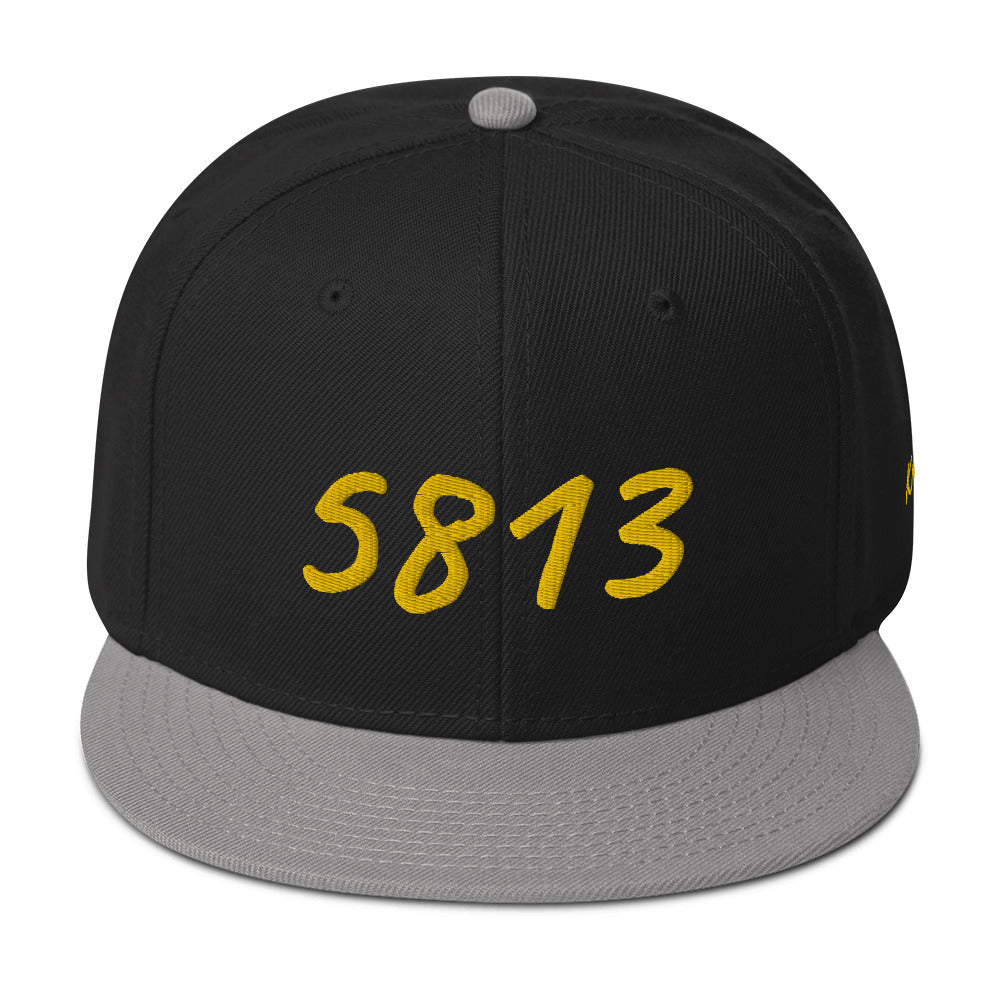 5813 In Gold Embroidery on Snapback Cap