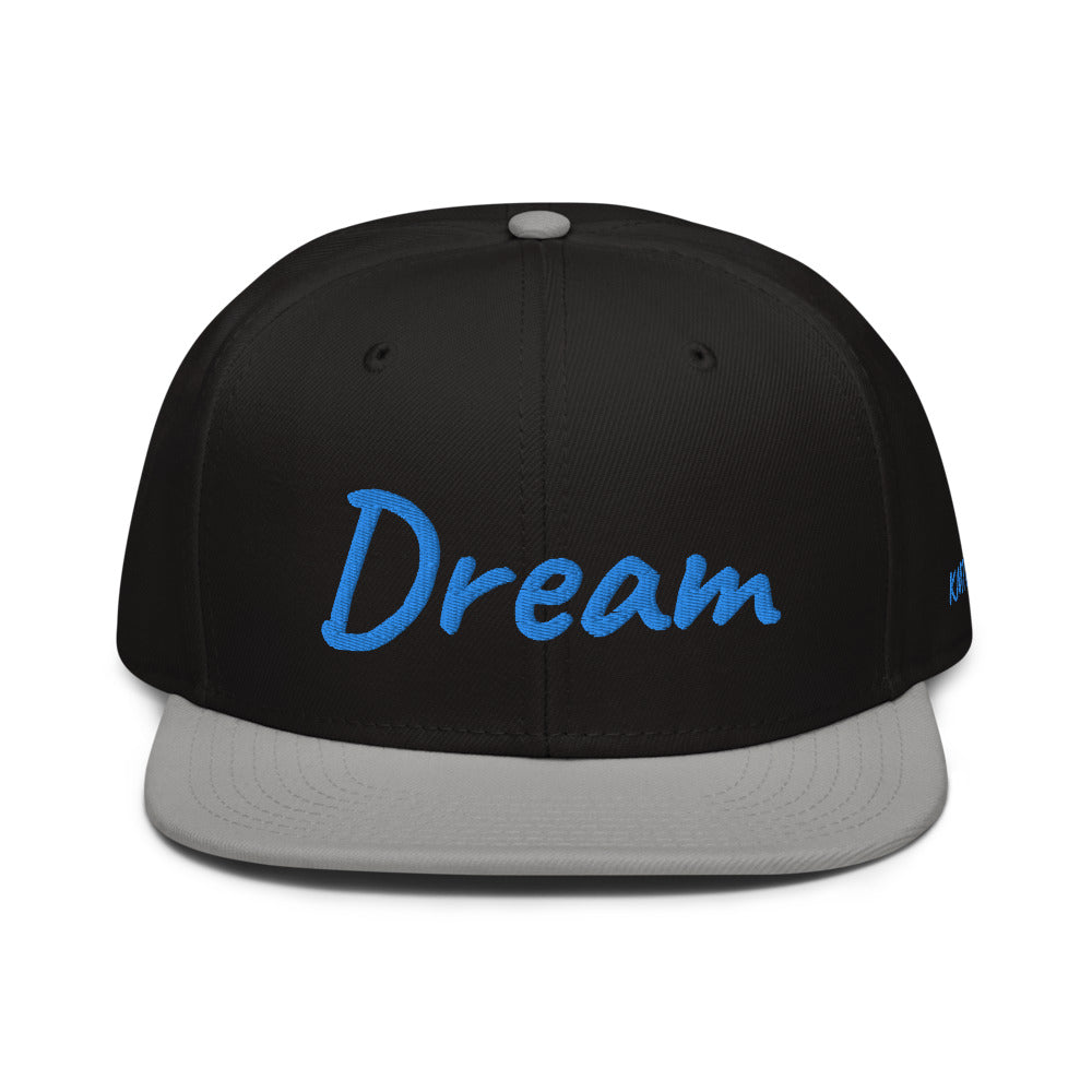 Dream In Sapphire Embroidery on Snapback Cap