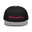 Motivation In Star Rose Quartz Embroidery on Snapback Cap