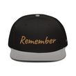 Remember In Celluloid Embroidery on Snapback Cap