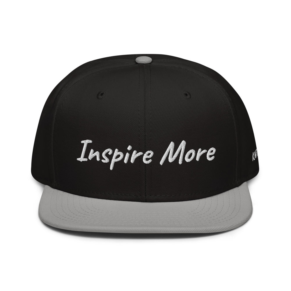 Inspire More In Diamond Embroidery on Snapback Cap