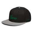 Now In Emerald Embroidery on Snapback Cap