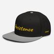 Persistence In Gold Embroidery on Snapback Cap