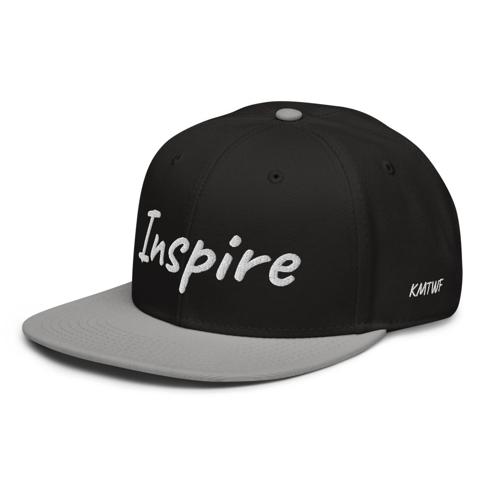 Inspire In Diamond Embroidery on Snapback Cap