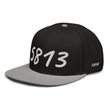 5813 In Pearl Embroidery on Snapback Cap