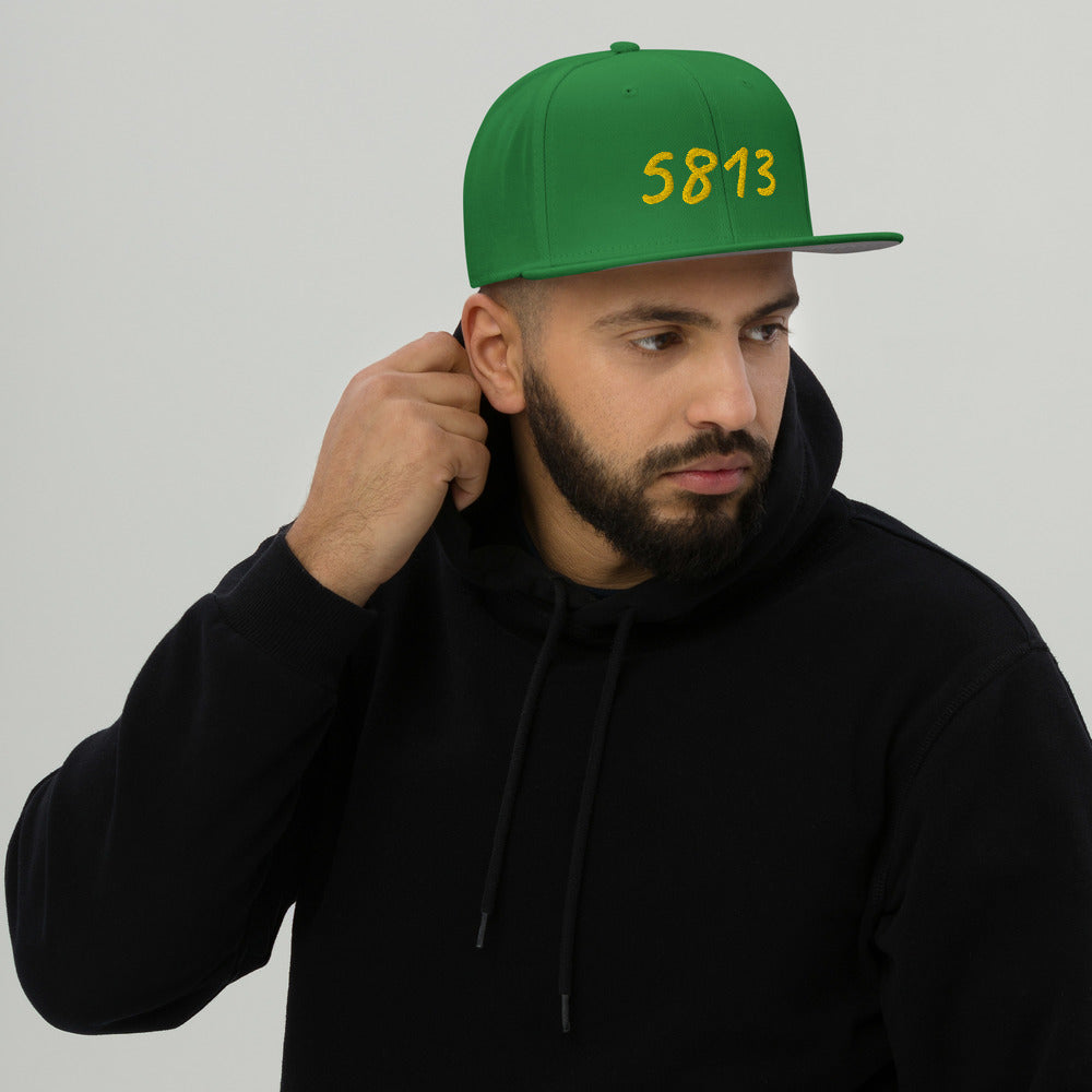 5813 In Gold Embroidery on Snapback Cap