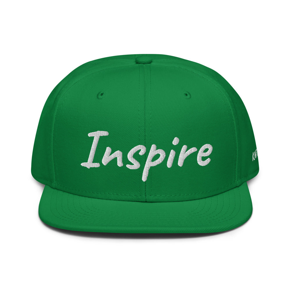 Inspire In Diamond Embroidery on Snapback Cap