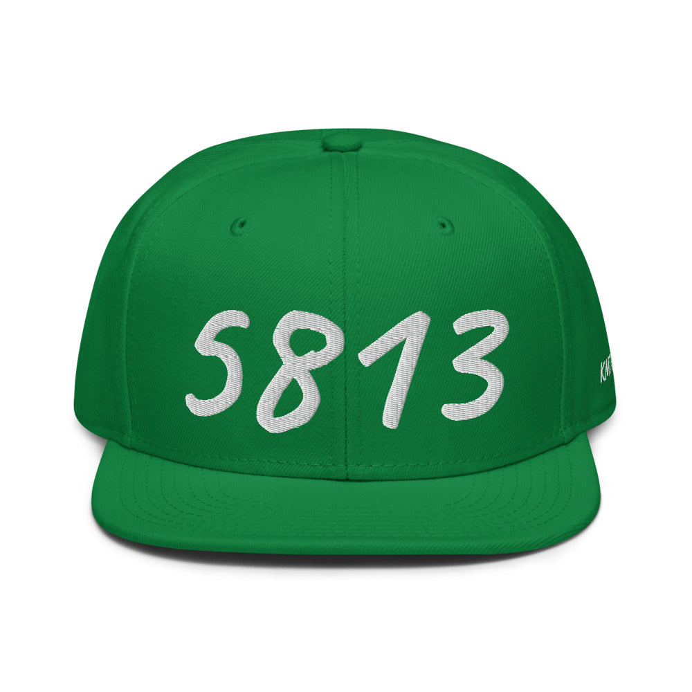 5813 In Pearl Embroidery on Snapback Cap