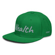 Wealth In Silver Embroidery on Snapback Cap