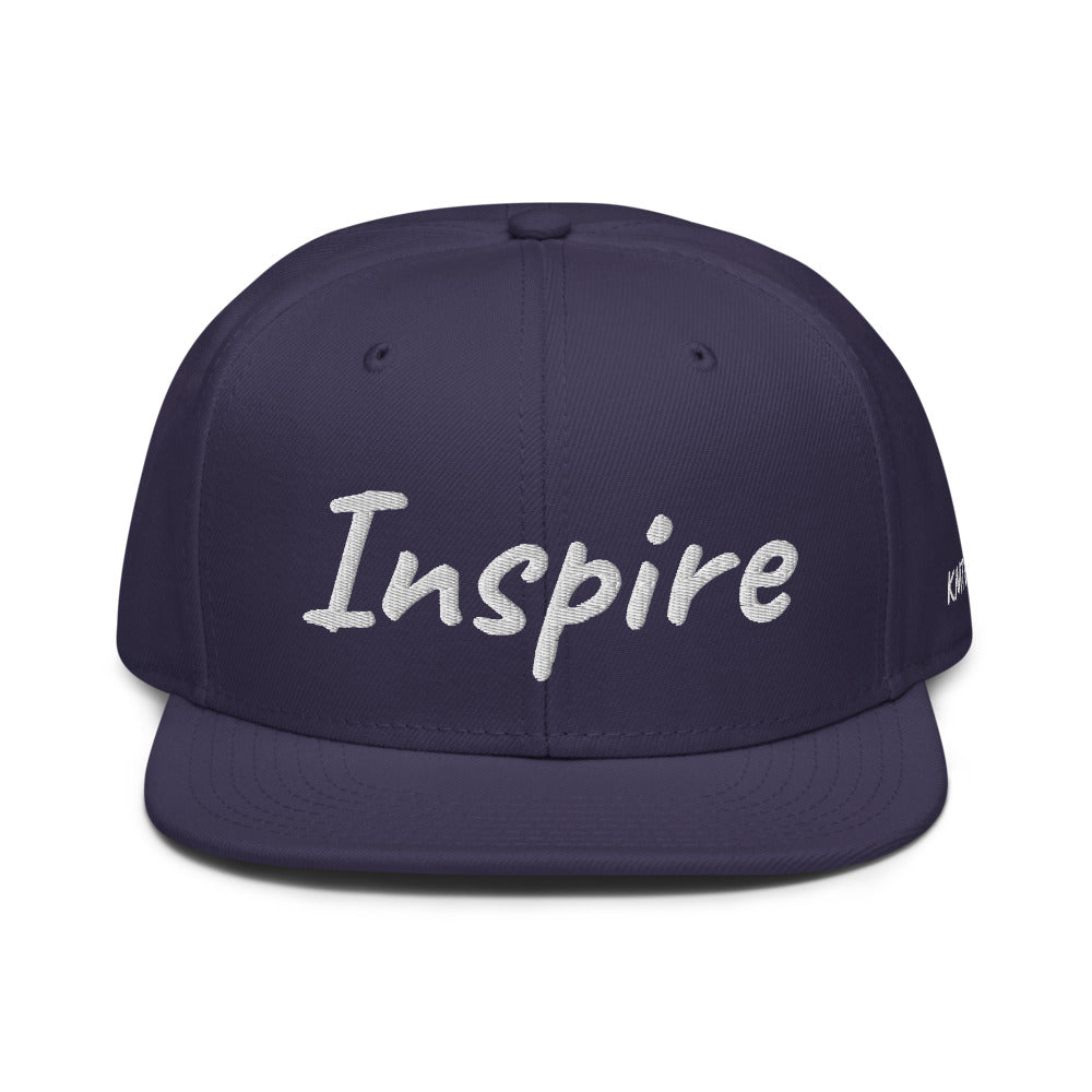 Inspire In Diamond Embroidery on Snapback Cap