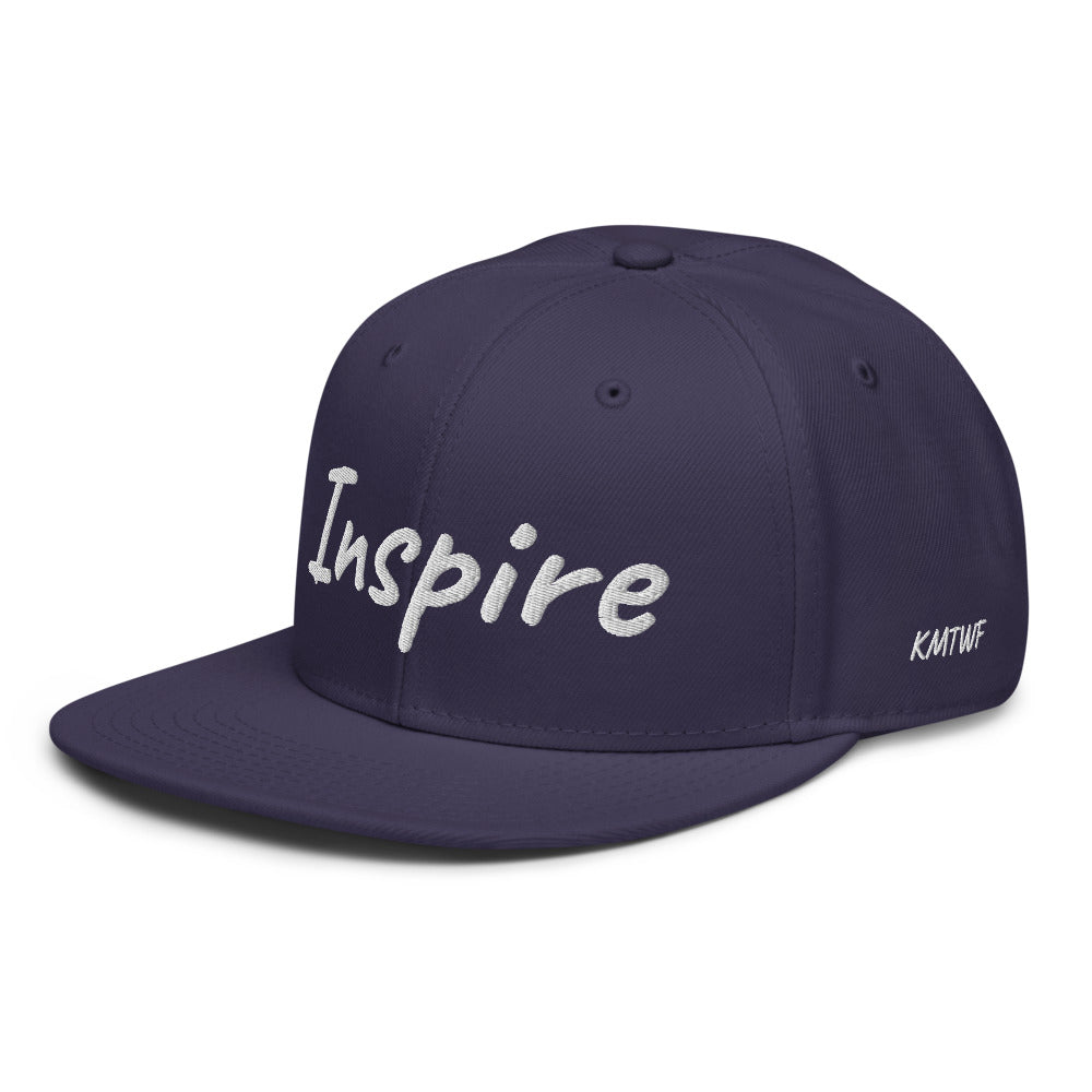 Inspire In Diamond Embroidery on Snapback Cap