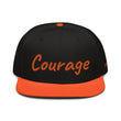 Courage In Amber Embroidery on Snapback Cap