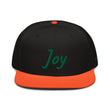 Joy In Emerald Embroidery on Snapback Cap